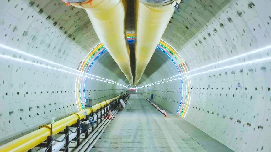 建設中的崇太長江隧道。受訪者供圖