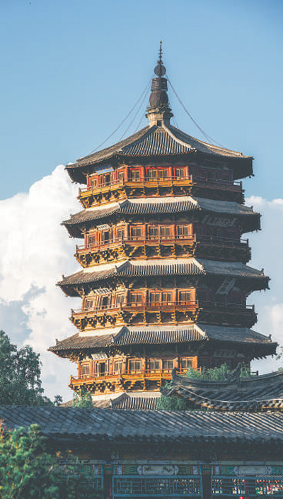 應縣木塔。   張穎康攝