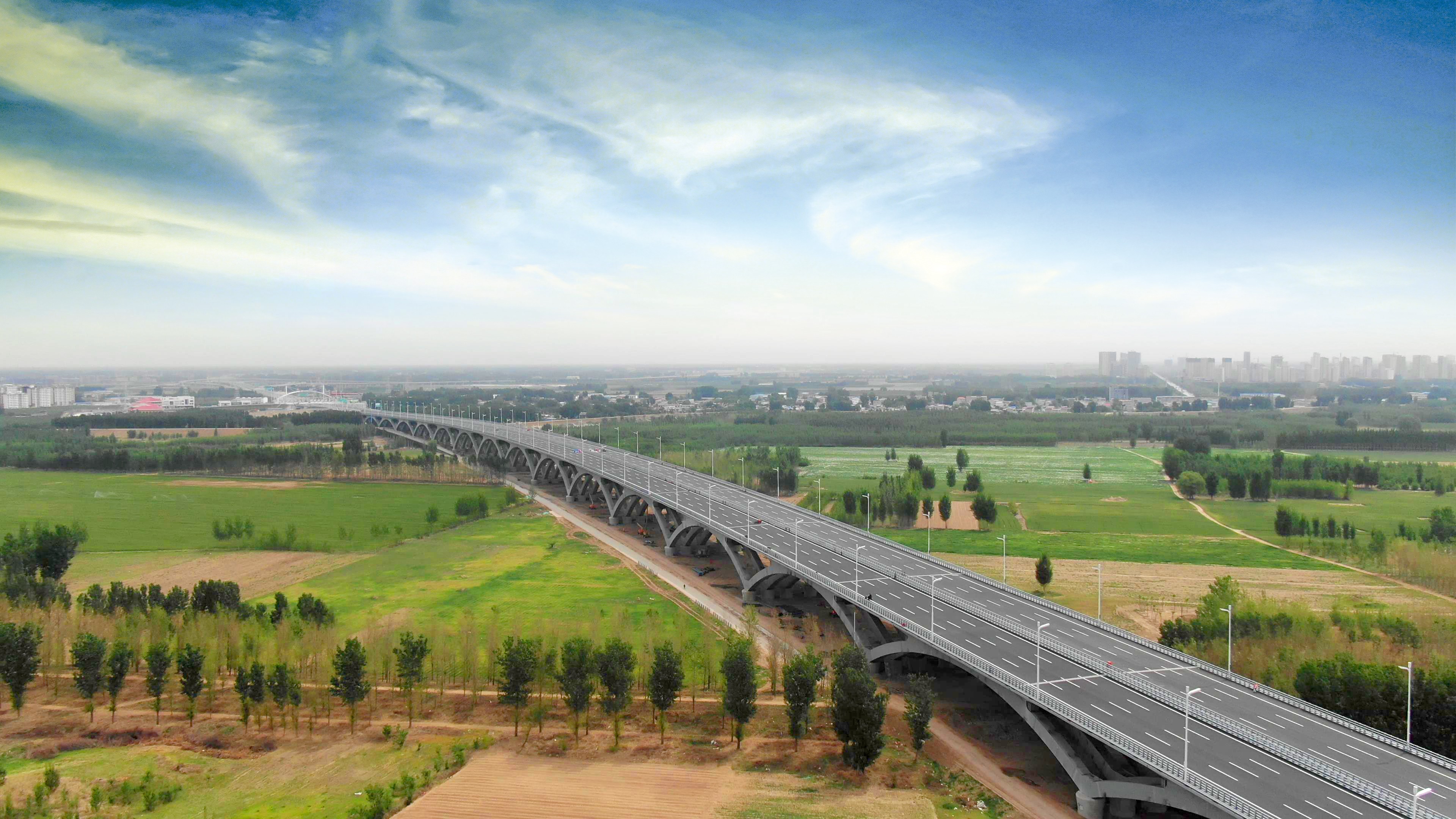 圖為京雄高速白溝河特大橋。受訪者供圖