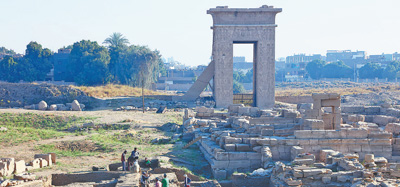 中埃盧克索孟圖神廟聯合考古項目所在地。 高偉攝