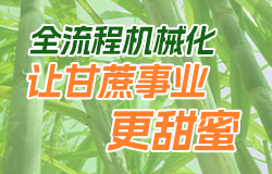 全流程機械化讓甘蔗事業更甜蜜耕、種、管、收、運的全流程機械化，使甘蔗產業發生了翻天覆地的變化。