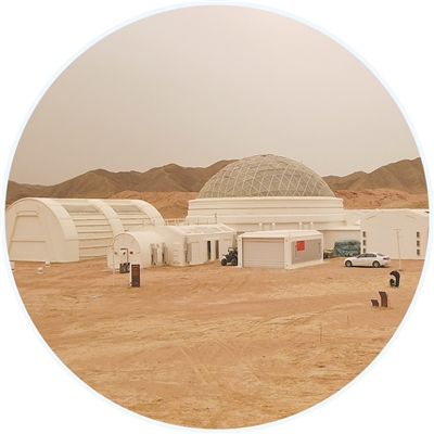 火星1號基地內的火星模擬生存體驗中心。   資料圖片