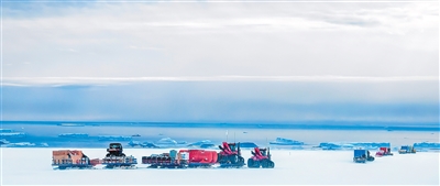 內陸車隊完成考察任務后返回中山站。 以上圖片均為自然資源部中國極地研究中心提供