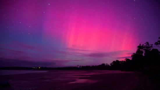 澳大利亞部分地區近日出現極光