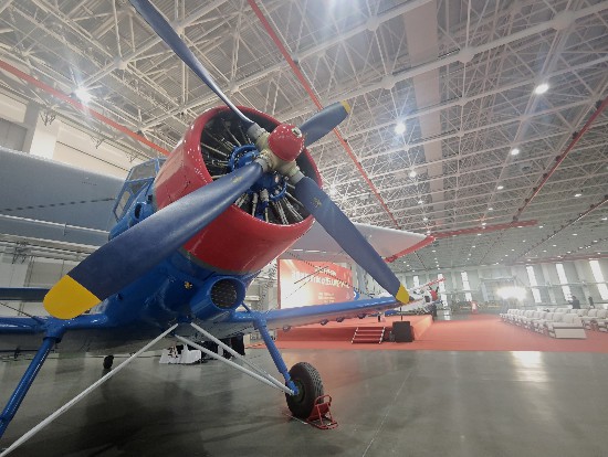 1月20日，停放在交付現場的大型無人機鴻雁（HY100）。新華社記者 茍立鋒 攝