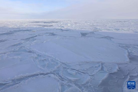 3月29日拍攝的秋季南極羅斯海的冰。新華社記者 黃韜銘 攝