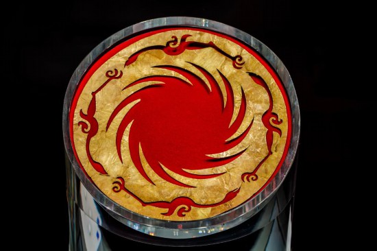 金沙遺址出土的太陽神鳥金飾（資料照片）。新華社發（金沙遺址博物館供圖）