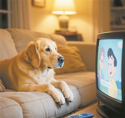 “汪星人”也有“觀影指南”。  圖片來源：AI生成