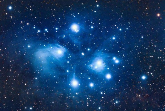 2021年1月6日，在云南麗江拍攝的昴星團特寫。（安久 攝）