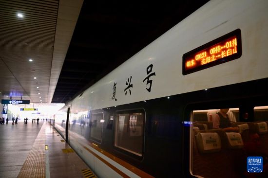 這是9月4日在沈陽北站拍攝的G9121次列車。新華社記者 吳青昊 攝