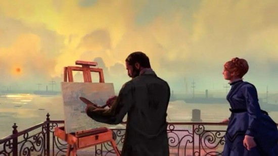 圖為VR秀《巴黎1874·印象派之夜》里的虛擬場景。（受訪方供圖）