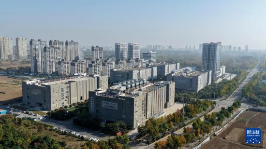   這是11月2日拍攝的宿州市算力產業園（無人機照片）。 新華社記者 黃博涵 攝